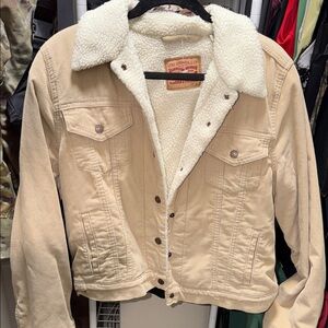 Levi's Cream Sherpa Jacket